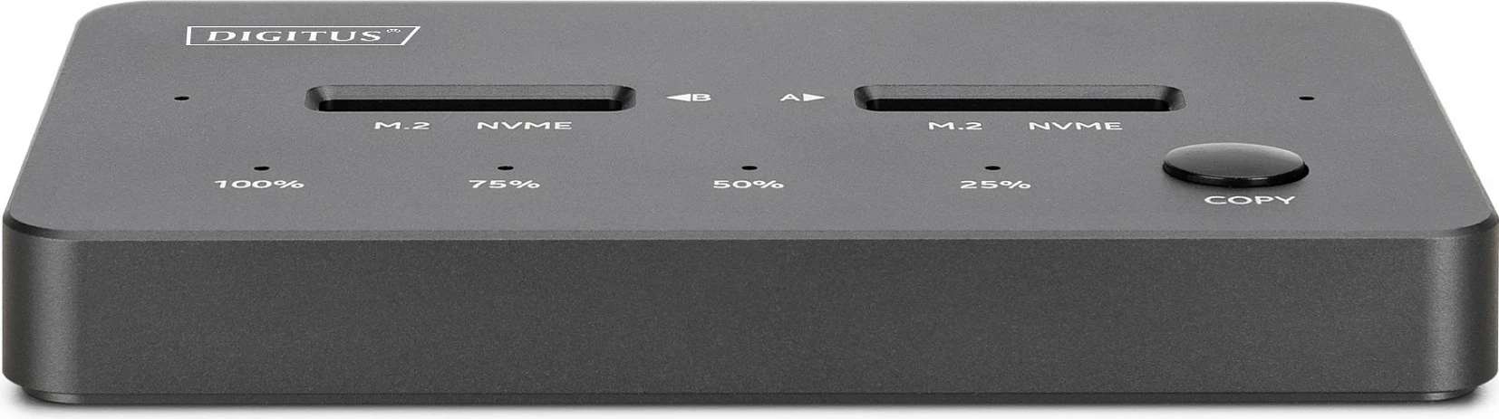 Klonstacion USB për M.2 NVMe SSD Digitus, USB-C 10 Gbit/s, 2 slote, deri 4 TB, i zi
