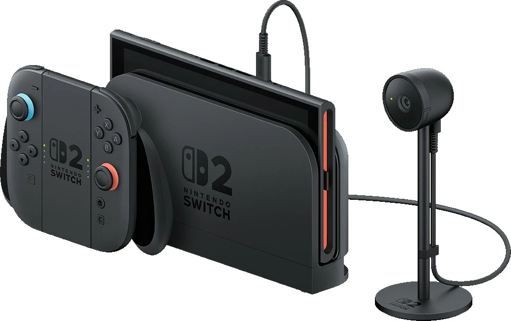 Kamerë Nintendo Switch 2, kënd shikimi 110°, e zezë