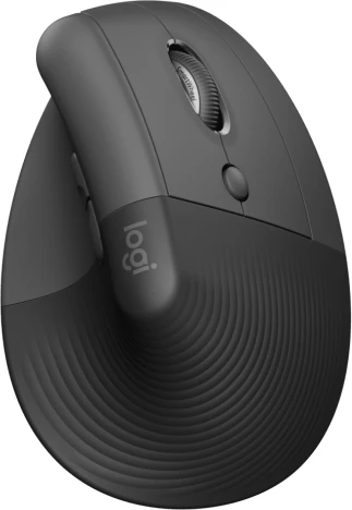 Maus vertikal ergonomik Logitech Lift for Business 910-006494, wireless, Bluetooth/Logi Bolt, 4000 DPI, grafit (OEM)