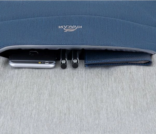 Ruksak laptopi RIVACASE 7567 anti-vjedhje për 17.3\" me USB, 0.78 kg, gri/blu