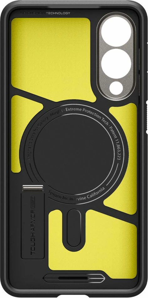 Mbështjellës Spigen Tough Armor MagSafe për Samsung Galaxy S25 Edge, Gri/Zi