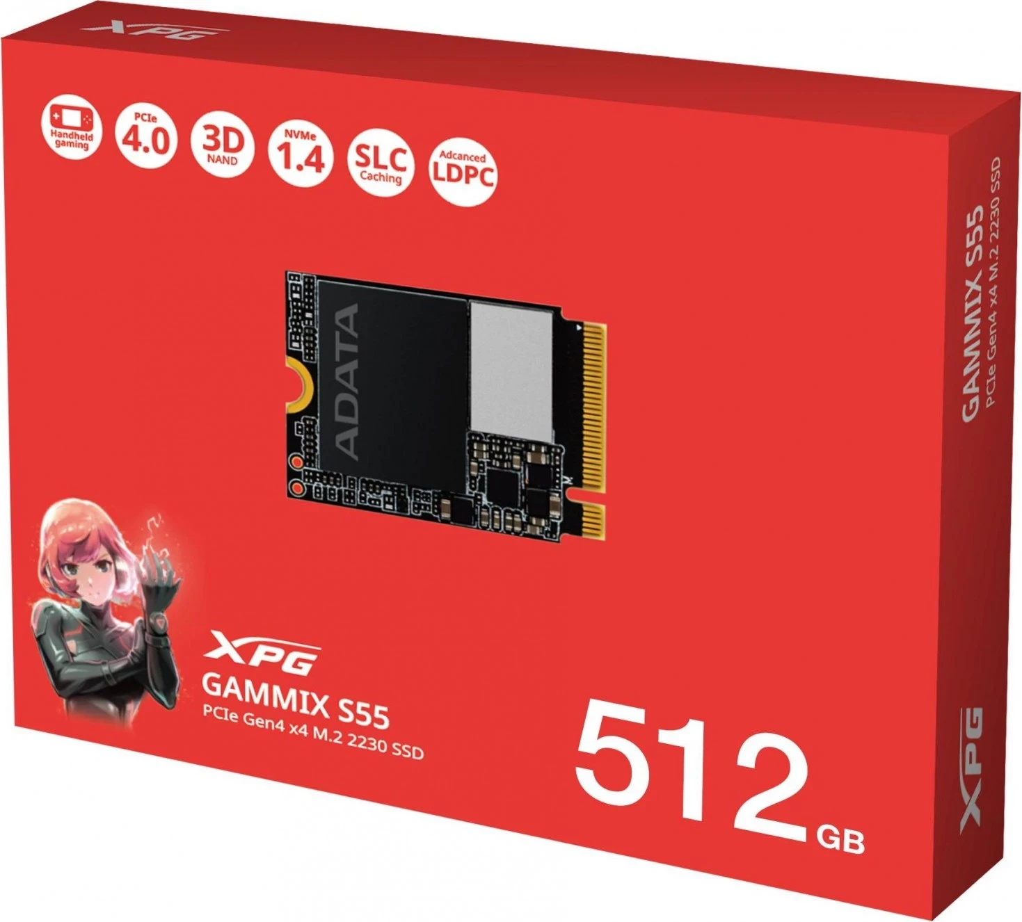 SSD Adata XPG Gammix S55 M.2 NVMe PCIe4x4 512GB