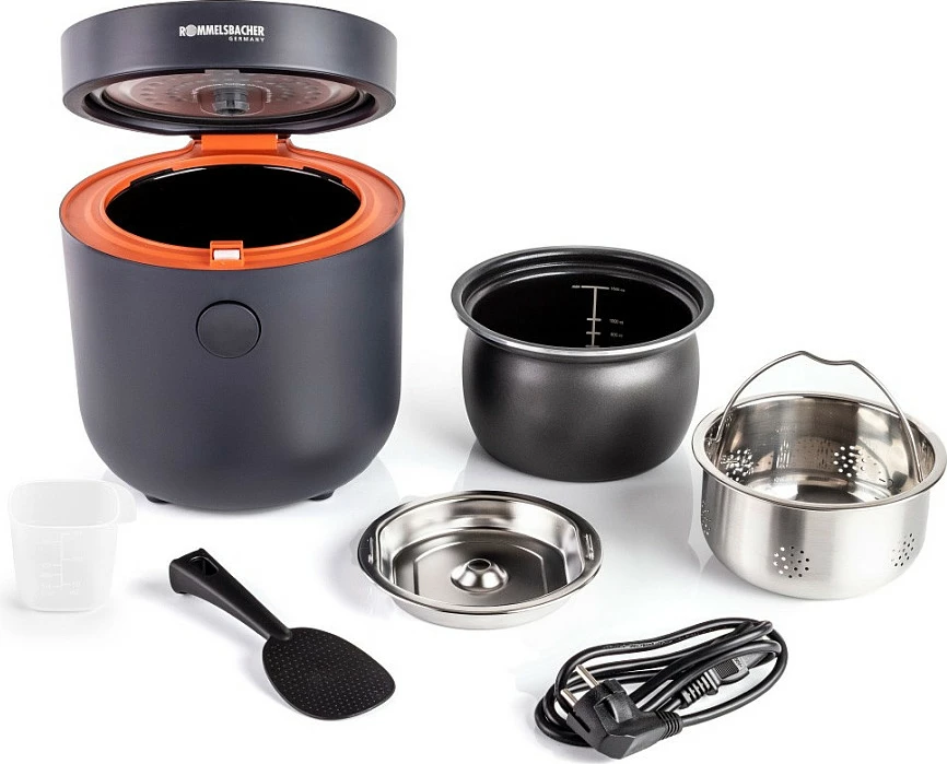 Rice cooker Rommelsbacher MRK 500, 2L, Touch/LED, 500W, Low Carb, Graphite