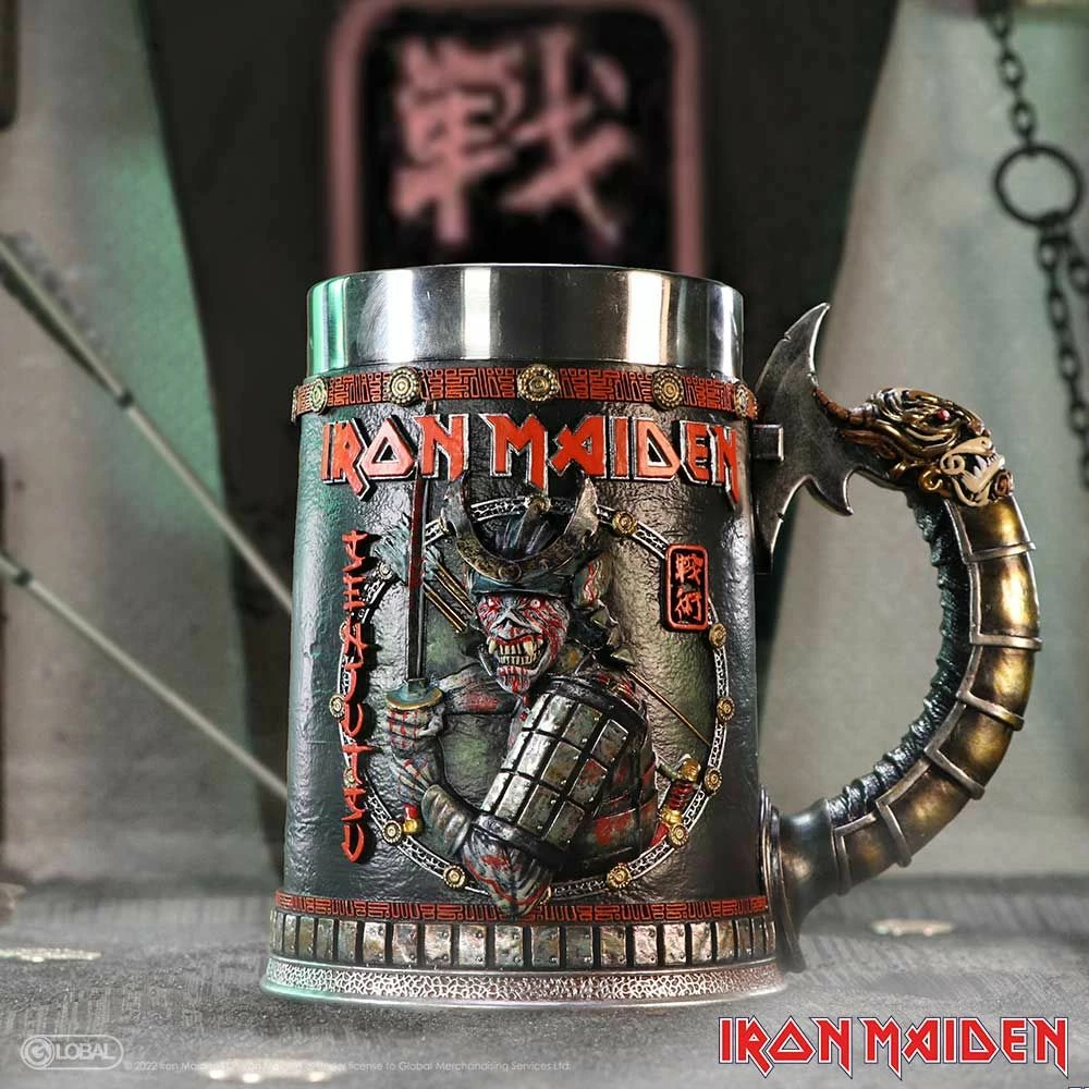 Krigël NEMESIS NOW Iron Maiden Senjutsu "Samurai Eddie", rezinë me insert inox të heqshëm