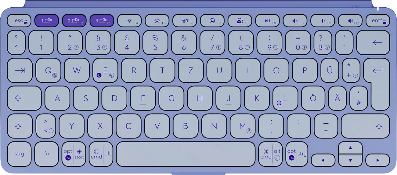 Tastierë Logitech Keys-To-Go 2, DE, lilac