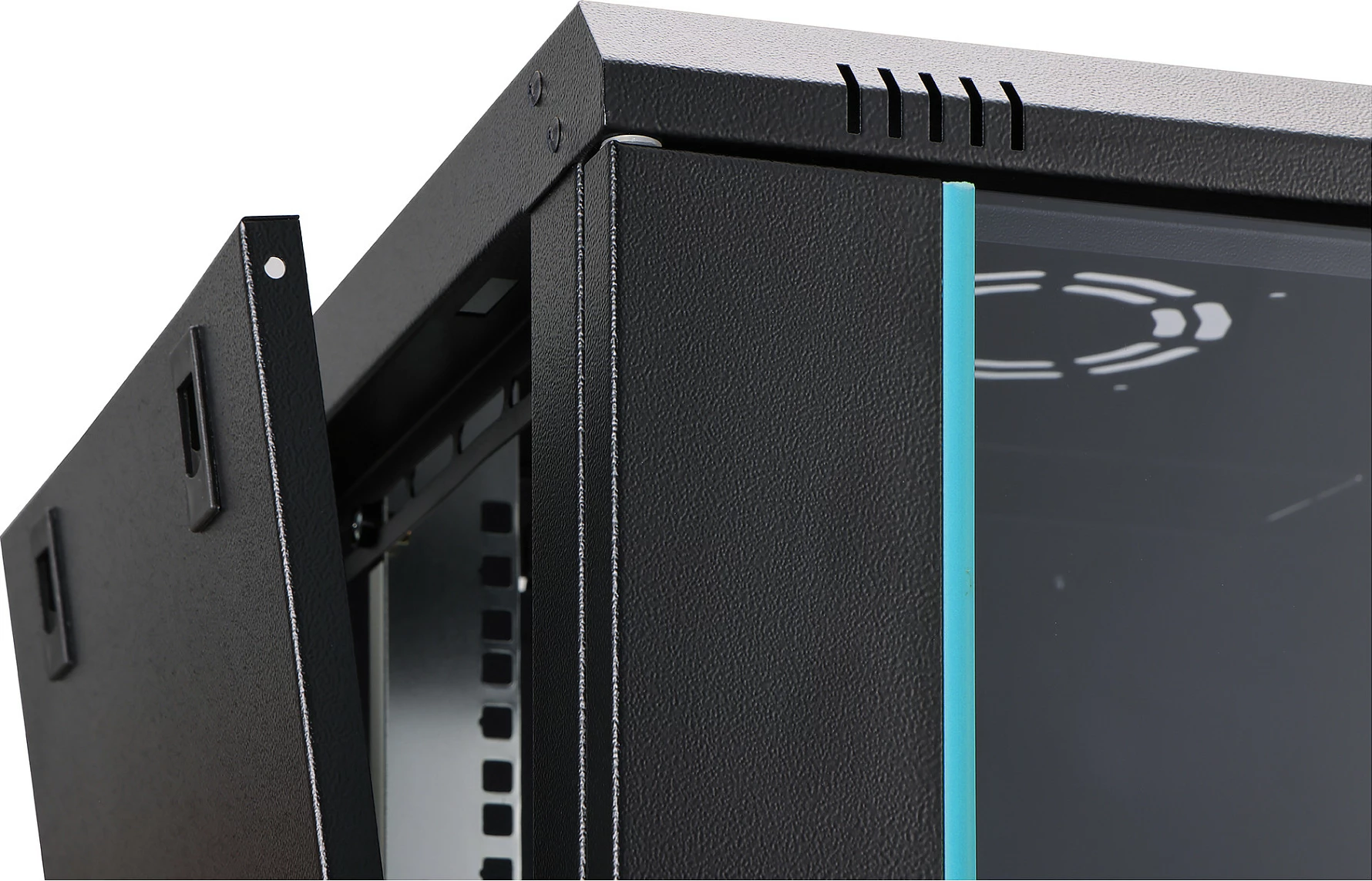 Kabinet rrjeti muror Digitus Dynamic-N 12U, 600x450mm, derë xhami me kyç, i zi