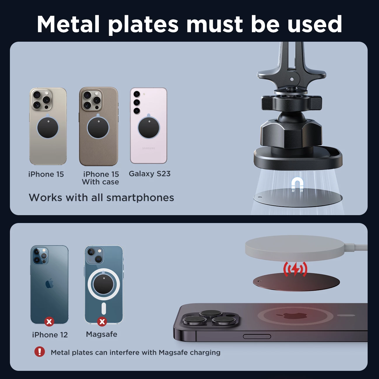 Mbështjellës magnetik për makinë Joyroom JR-ZS400 për panel, i zi