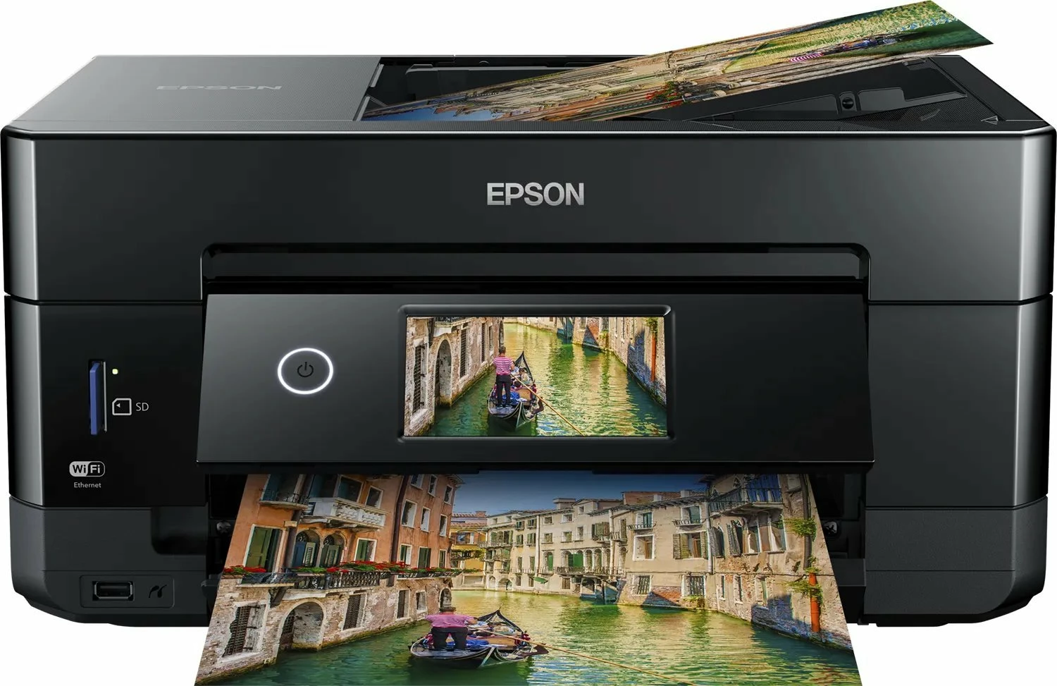 Printer multifunksional inkjet Epson XP-7100 (C11CH03402), A4, Wi‑Fi/Ethernet/USB, duplex, ekran me prekje 10.9 cm, i zi