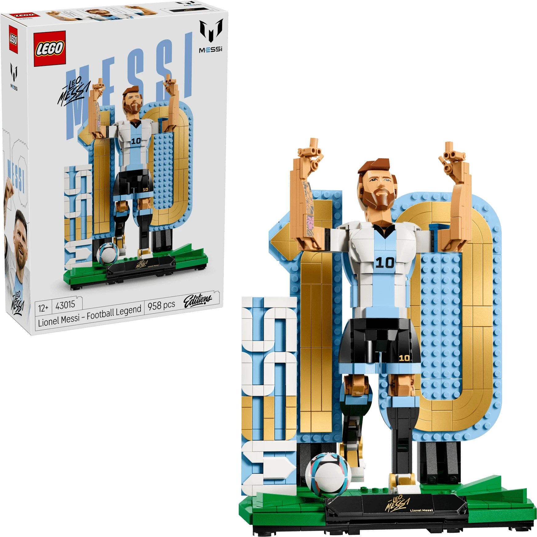 Set LEGO, LEGO Editions Lionel Messi Football Legend 43015, 958 copë, 12+