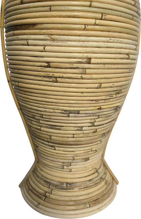 Vazo Virnia, ratan PE, ngjyrë natyrale, 40x100cm