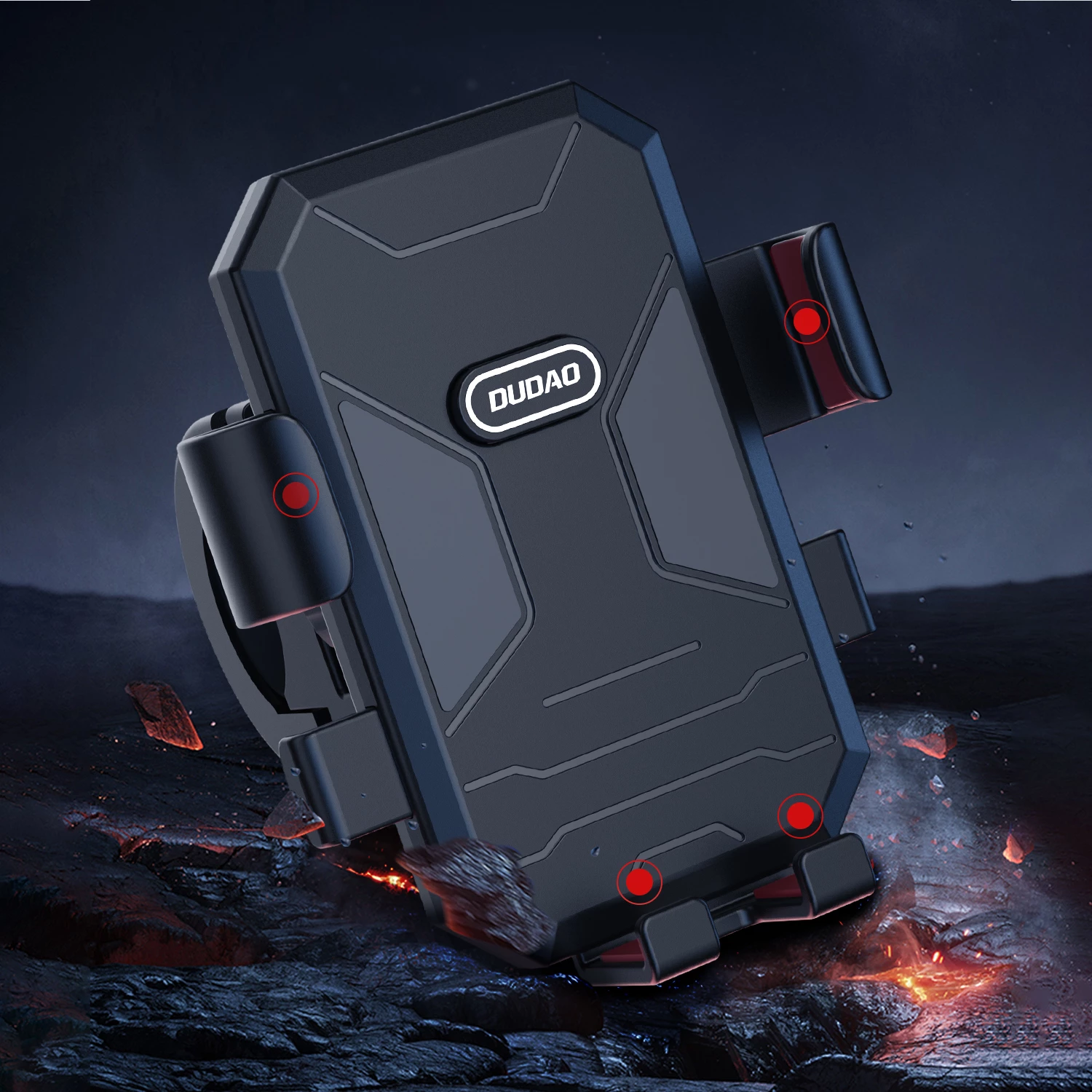 Mbështjellës telefoni për biçikletë/motoçikletë Dudao F7C, i zi