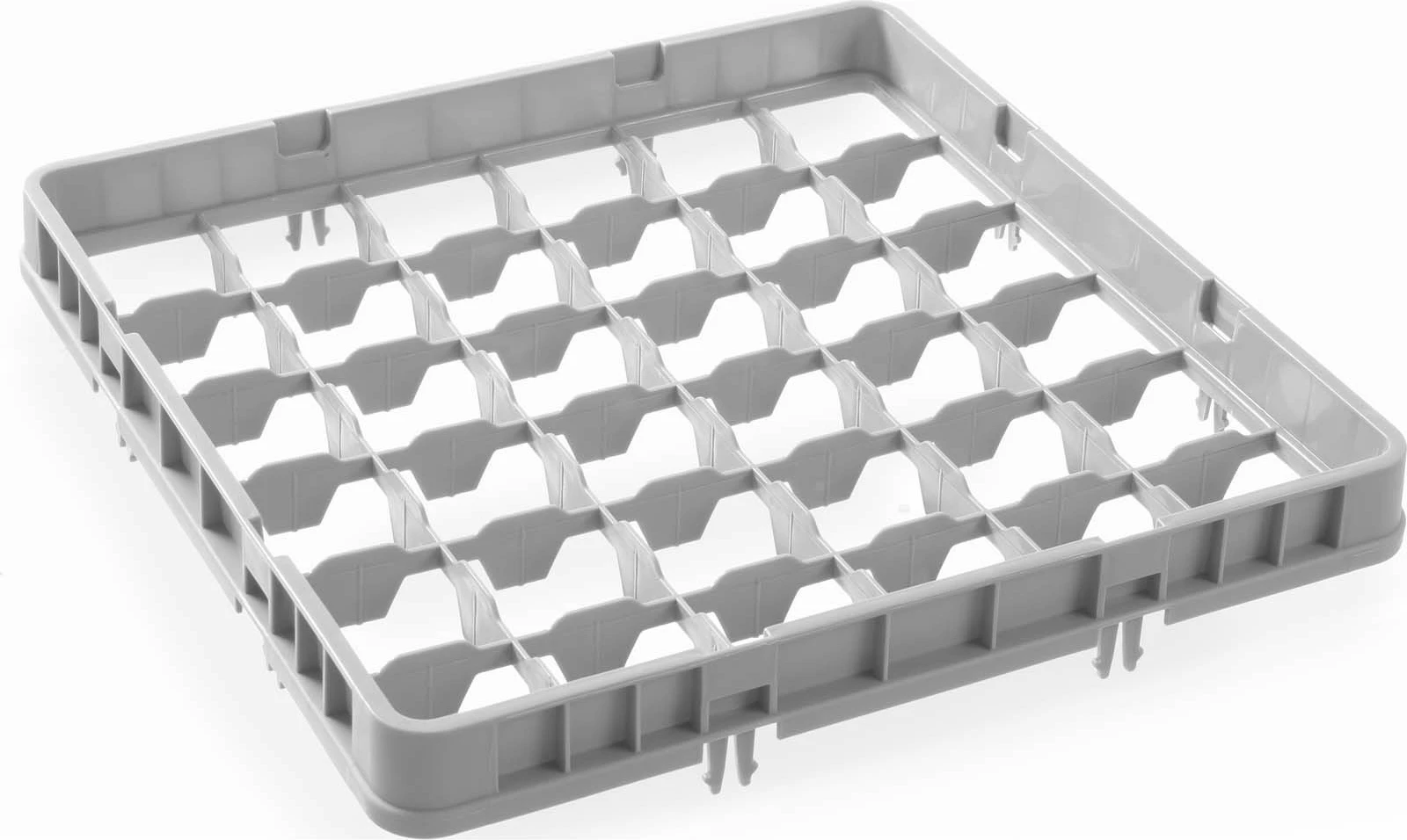 Zgjatues gjysmë-drop për shportë gotash, Amerbox, 36 ndarje, max Ø 72 mm, polipropilen, gri