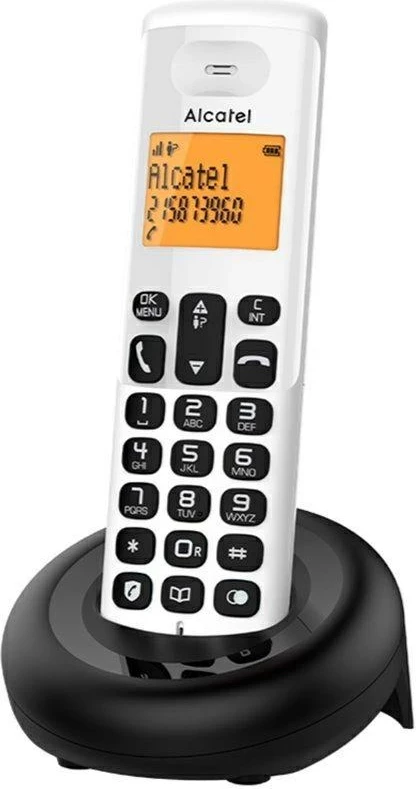 Telefon pa kabëll Alcatel E160, Bardhë