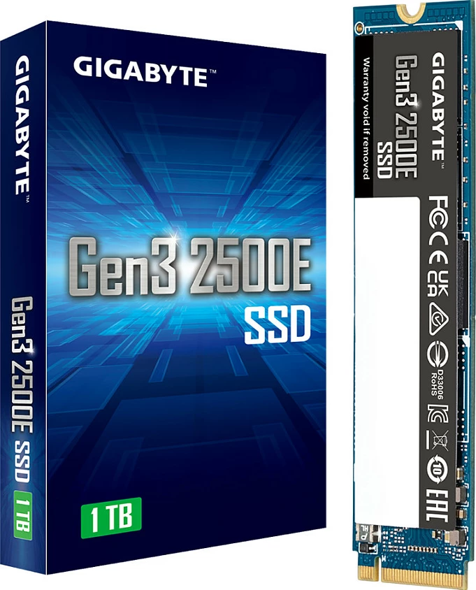 SSD i brendshëm Gigabyte Gen3 2500E M.2 NVMe PCIe 3.0, 1TB