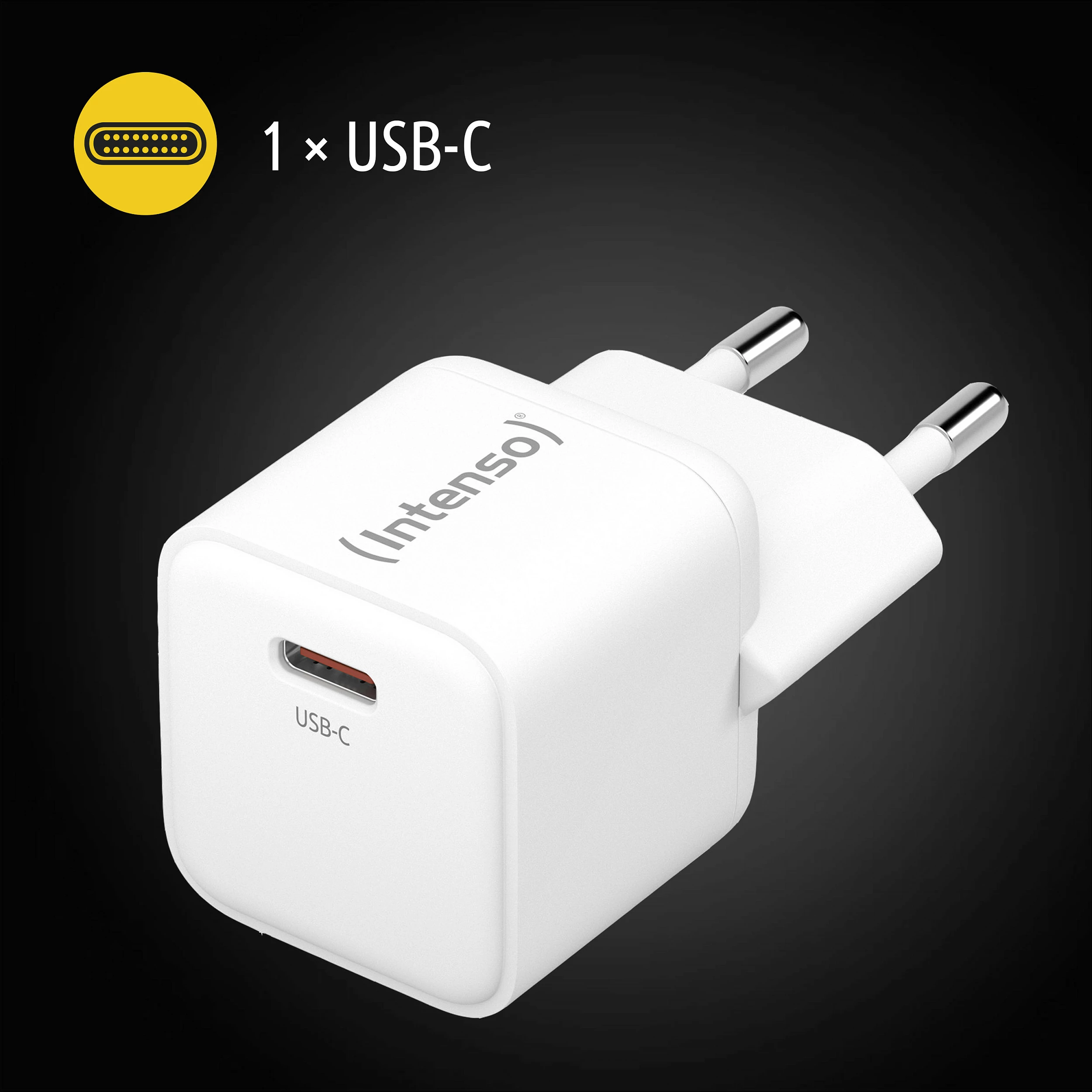 Karikues Intenso Power Adapter W30C GaN, USB-C, 30W, i bardhë