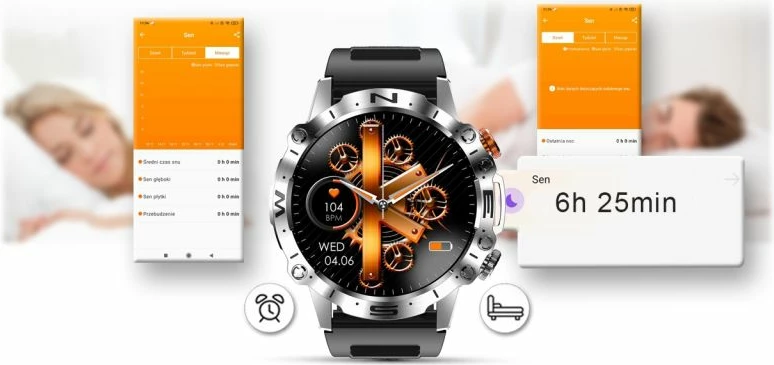 Smartwatch Gravity për të gjithë, e zezë