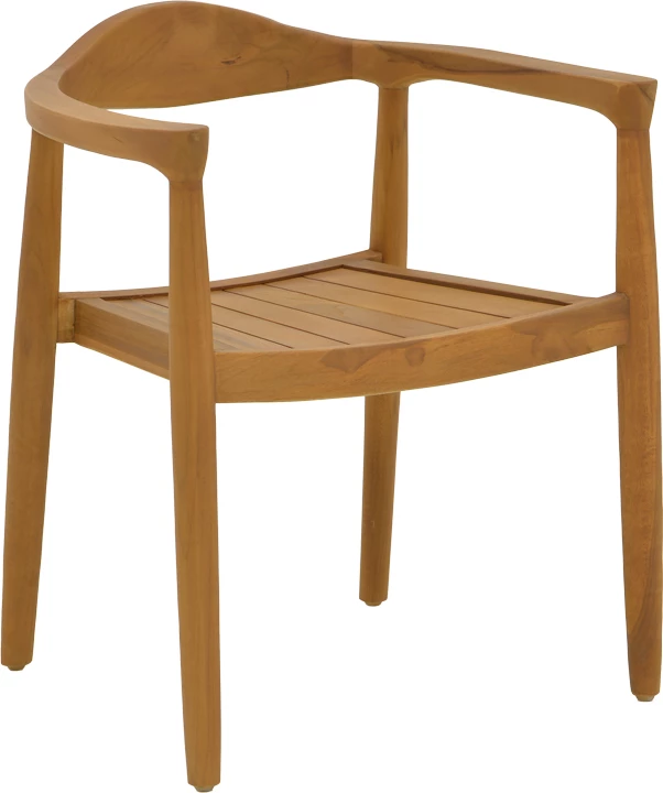 Tavolinë me karrige, 7 copë, Ganny-Pino, dru tik, ngjyrë natyrale, 180/240x100x75cm