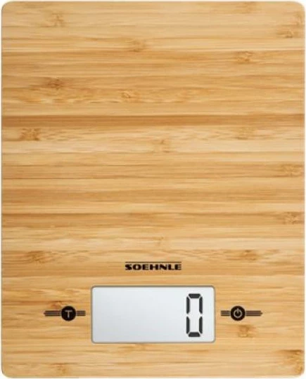 peshore kuzhine, Soehnle Bamboo 5kg 66308, ekran LCD, Sensor Touch, ndarje 1g, kafe