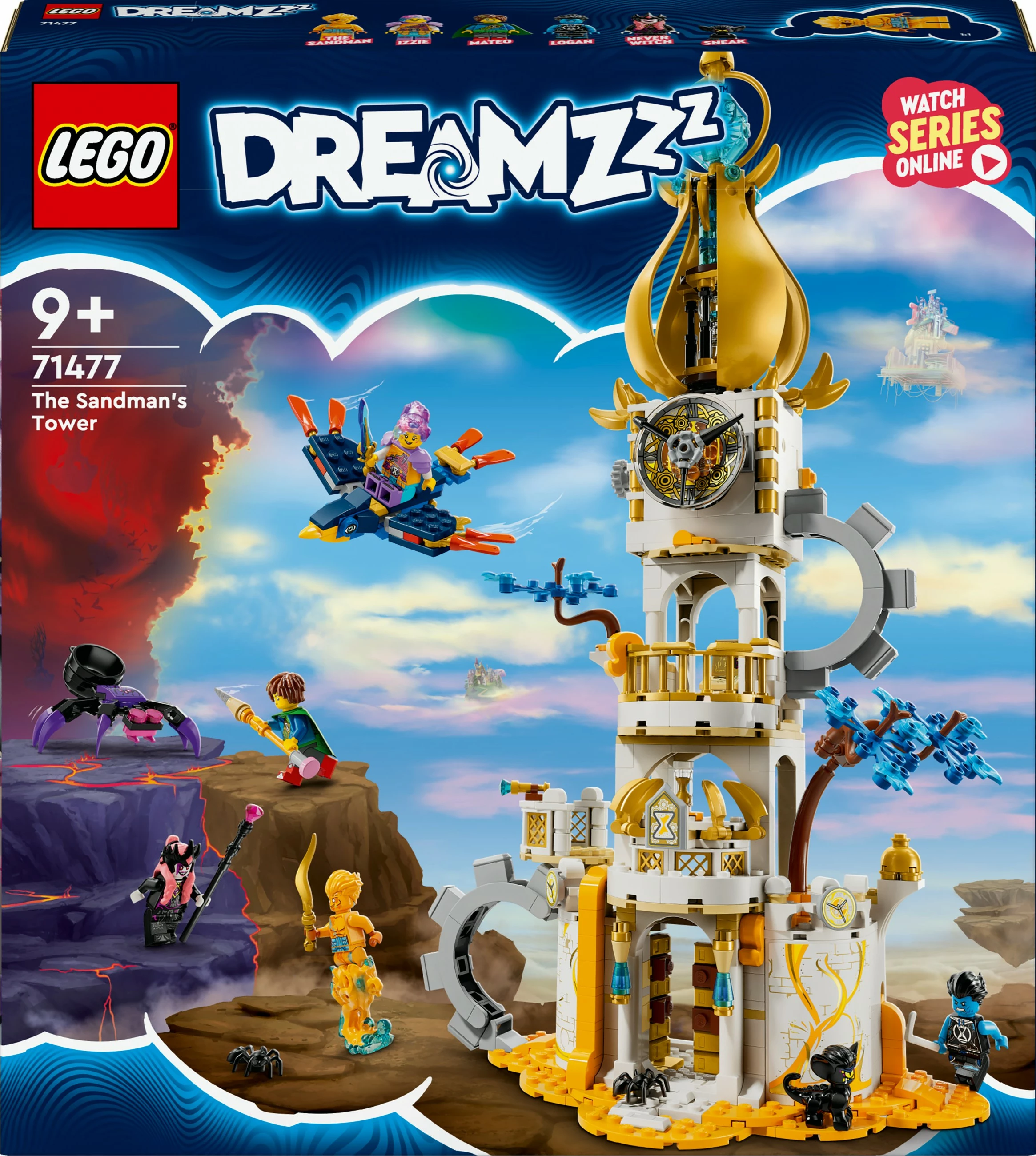 Set ndërtimi LEGO DREAMZzz 71477, Kulla e Sandmann, 723 pjesë, multikolor