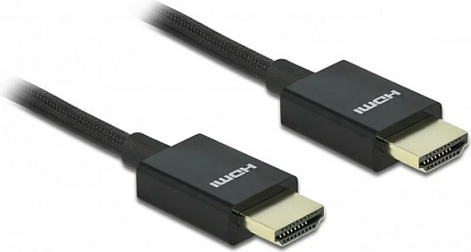Kabllo HDMI DeLOCK High Speed Coaxial, 2 m, 48 Gbps, 8K@60Hz, eARC/HDR, e zezë