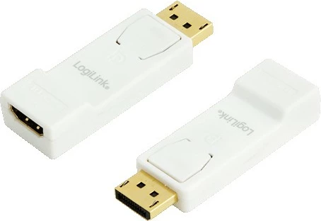 Adapter DisplayPort në HDMI LogiLink i bardhë