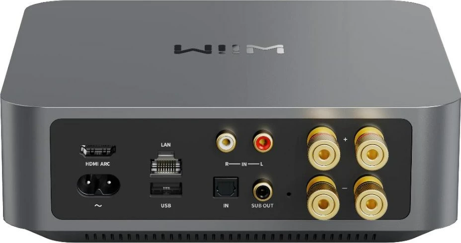 Amplifikator stereo streaming WiiM Amp, 512 MB, gri e errët