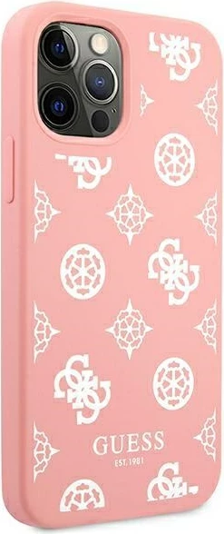 Mbështjellës Guess Peony Collection për iPhone 12 Pro Max 6.7", rozë