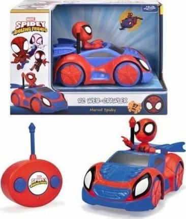 Makine me telekomandë Simba Spidey Web Crawler 1:24, 2 copë, kuqe/kaltër