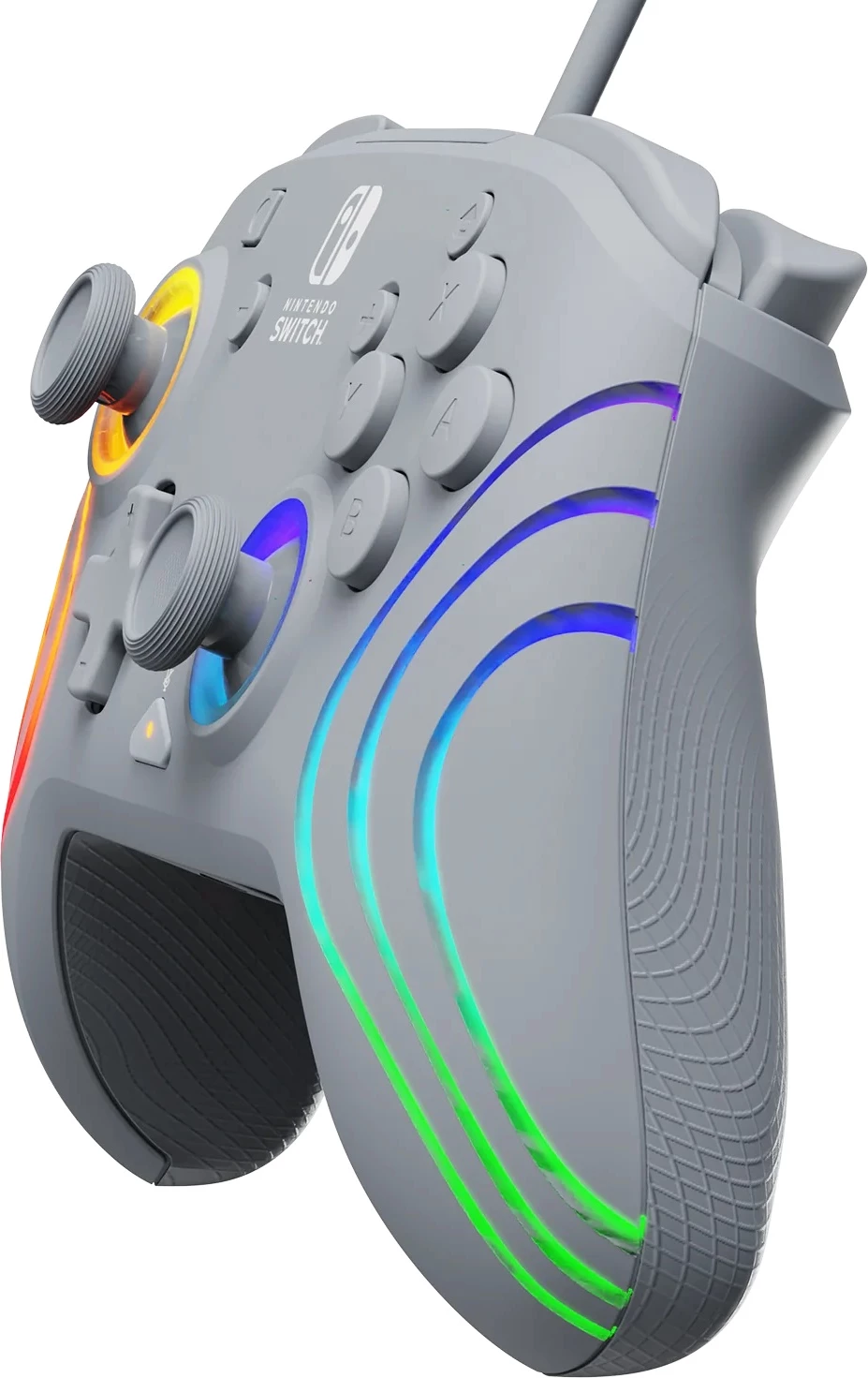 Kontrollor me kabllo PDP Afterglow Wave për Nintendo Switch/Switch OLED, gri