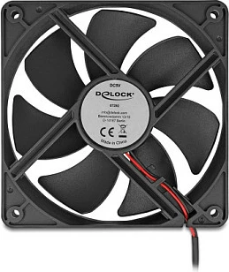 Ventilator kasë DeLOCK 67292, 120 mm, 5 V, 2000 RPM, 2-pin, i zi