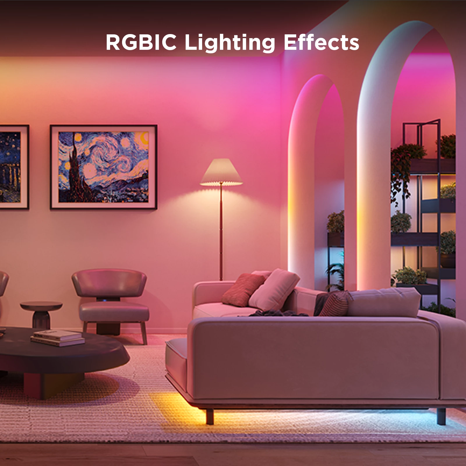 Shirit LED RGBIC Govee Strip Light S 10m, Wi‑Fi