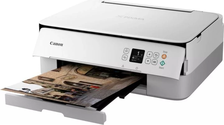 Printer multifunksional, Canon PIXMA TS5351i 4462C106, inkjet 3‑në‑1, Wi‑Fi, A4, 4800x1200 DPI, e bardhë