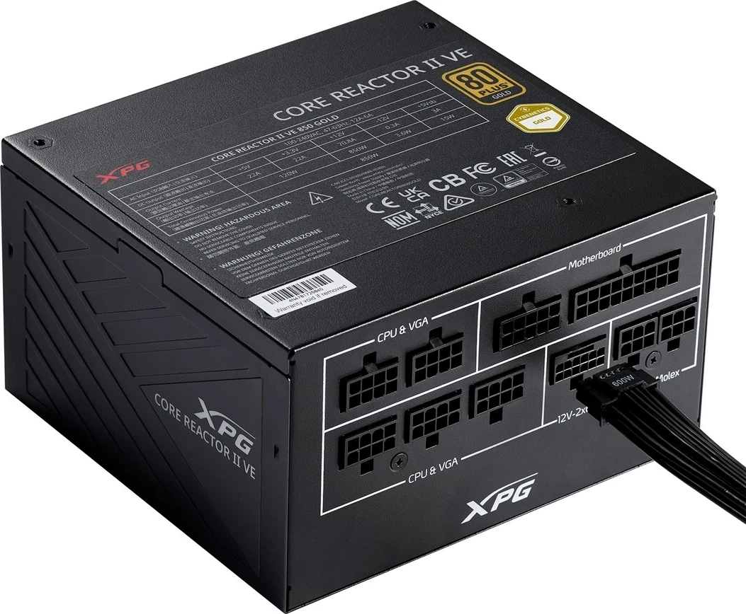 Furnizues energjie XPG COREREACTOR II VE 850W, i zi