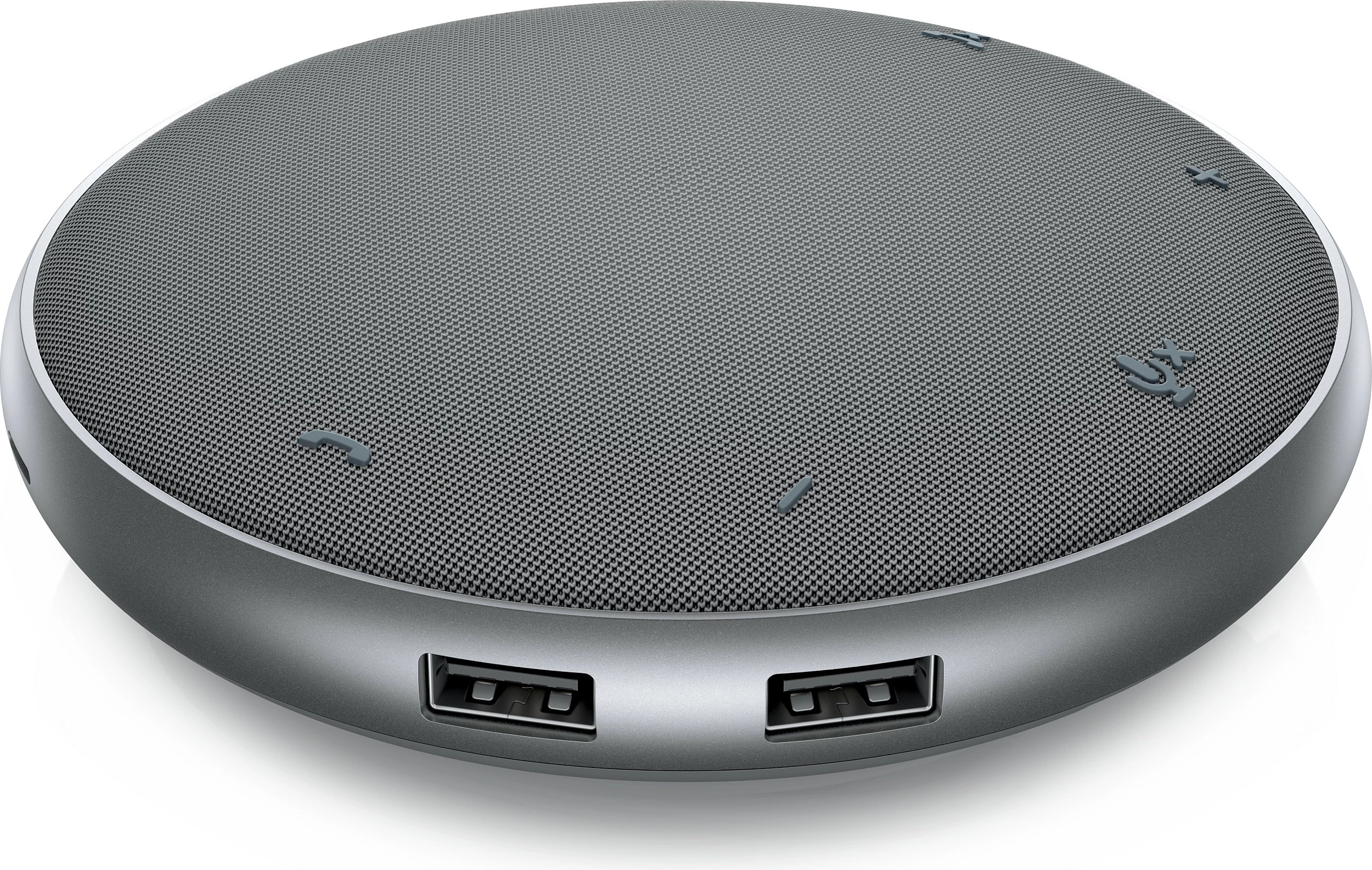 Adapter USB-C me altoparlant konferencash Dell MH3021P, 2x USB 2.0, kabllo 0.465 m, argjendtë