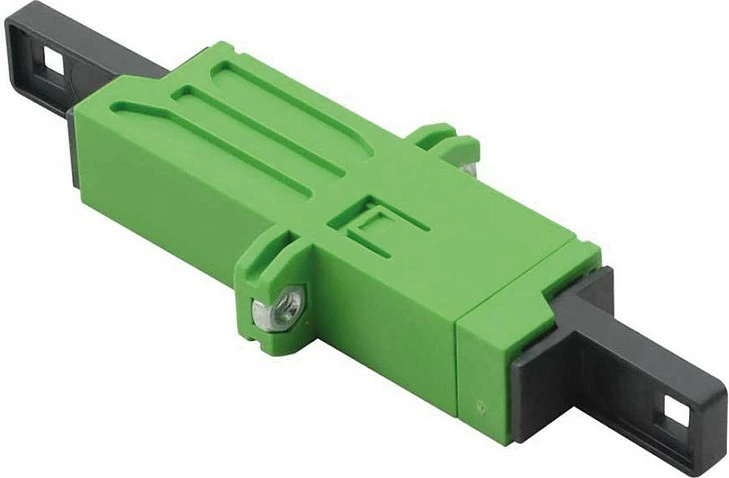 Adapter fiber optik ROLINE 21.17.0040, E-2000 (LSH) LSH/LSH, i gjelbër