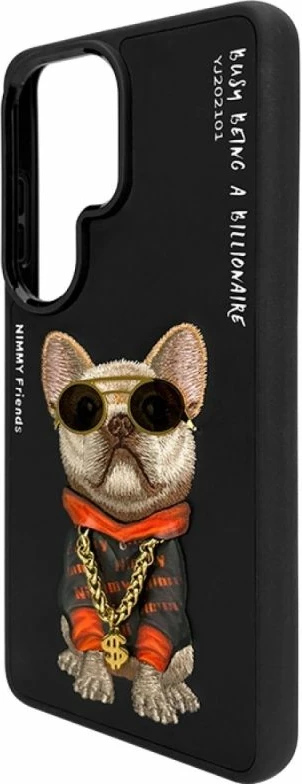 Kapak telefoni Nimmy Glasses Cool Dog për Samsung Galaxy S26 Ultra, i zi