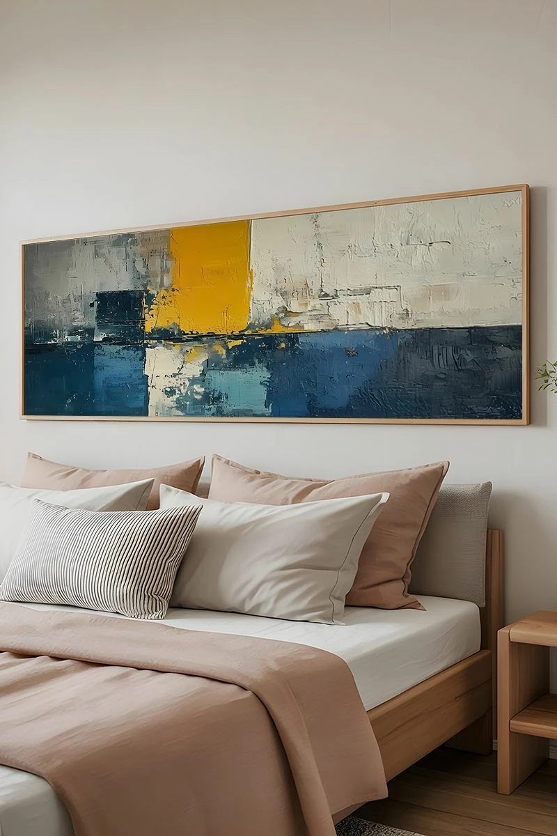 Pikturë dekorative me kornizë, Wallity, Artsmdfyty14-3370, shumëngjyrëshe, 33x70cm