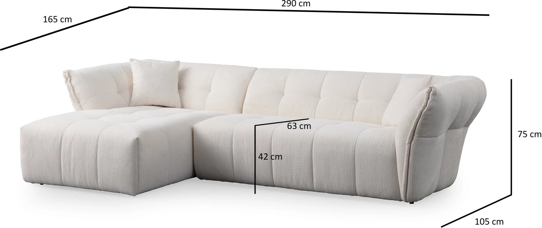 Këndore Boxer e bardhë, Atelier del Sofa, majtas