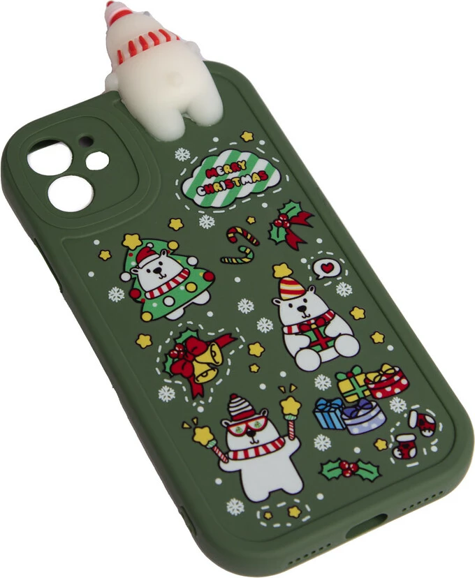 Fotroll për telefon IP11 TECH TIME Christmas Edition Green Toy