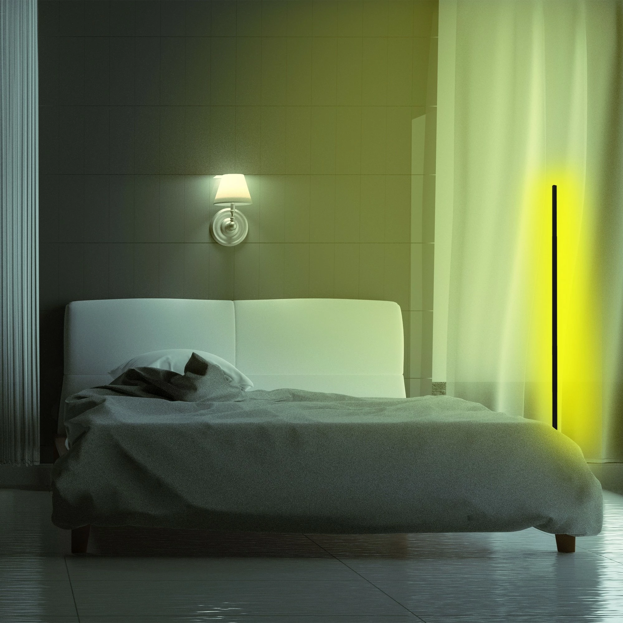 Llambë dyshemeje Opviq, Lumos, e verdhë