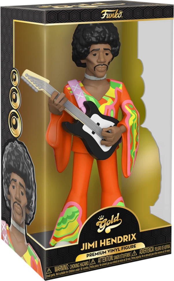Figurinë vinili Funko Gold Music Jimi Hendrix 12\" (rreth 30 cm) shumëngjyrëshe