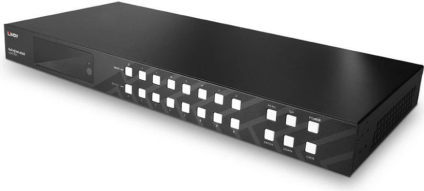 Matrix switcher HDMI LINDY 8x8 4K60, HDMI 2.0b, 18 Gbit/s, metal, i zi