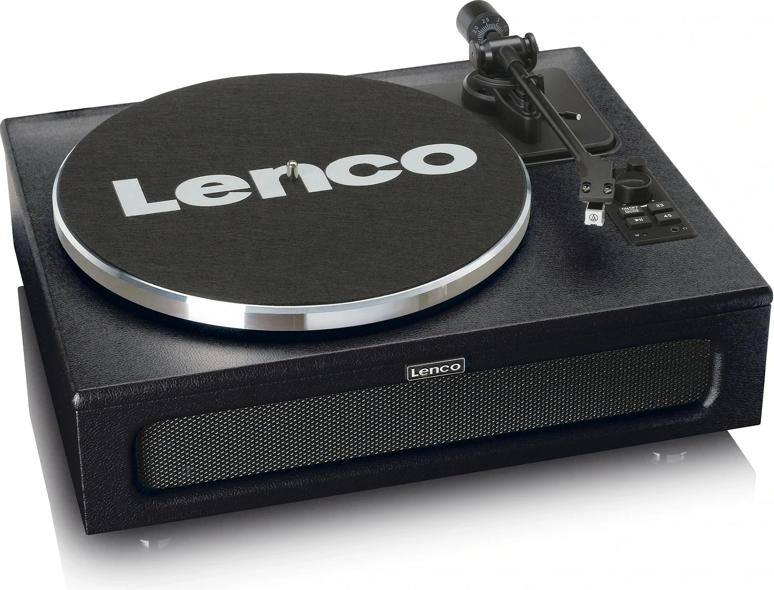 Gramafon Lenco LS-430BK, me altoparlantë të integrum, Bluetooth 5.0, 40 W, 33/45 RPM, i zi