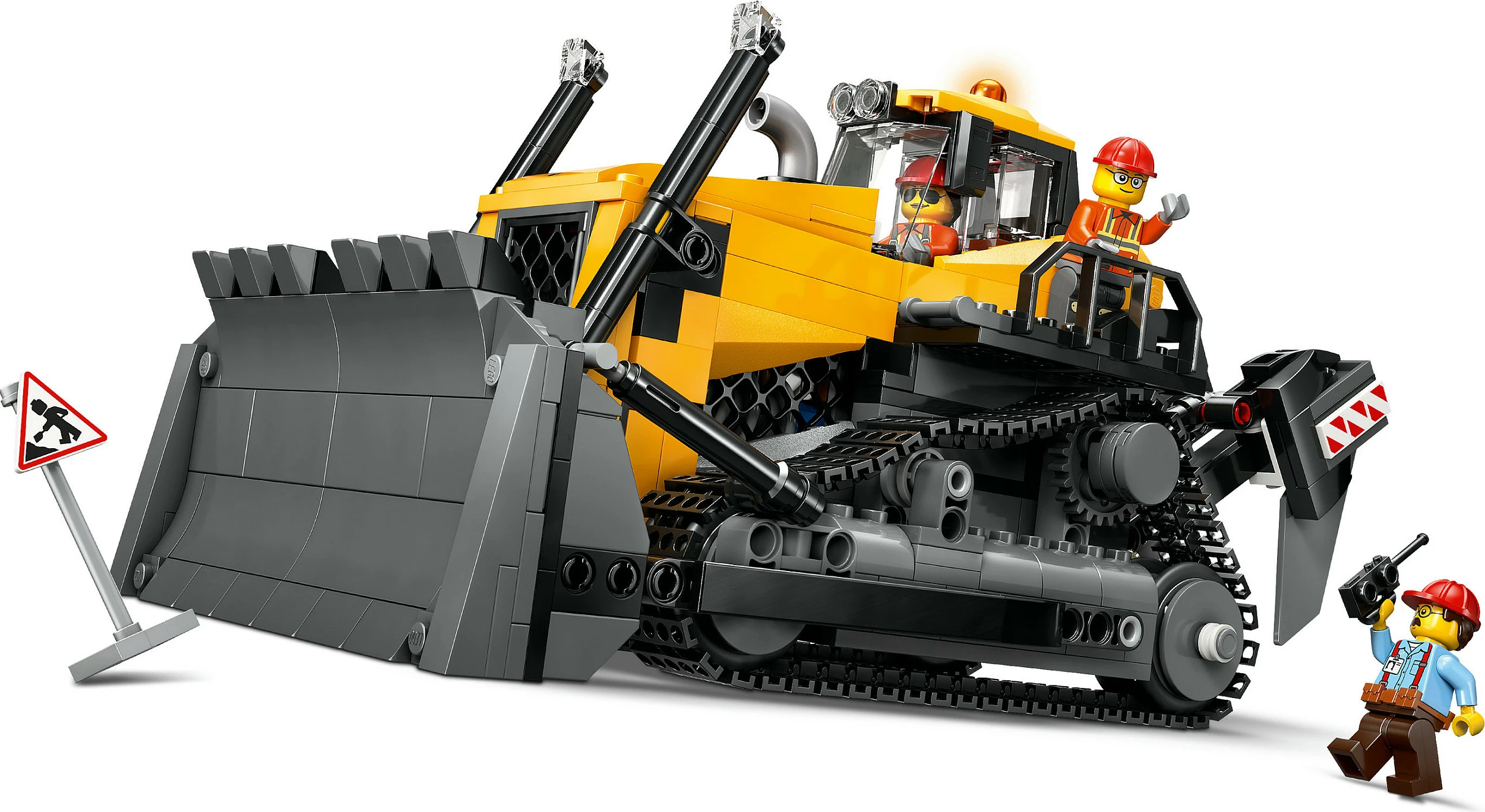 Set ndërtimi LEGO City Bulldozer i Verdhe 60466, 682 copë, 8+ vjeç, shumëngjyrësh