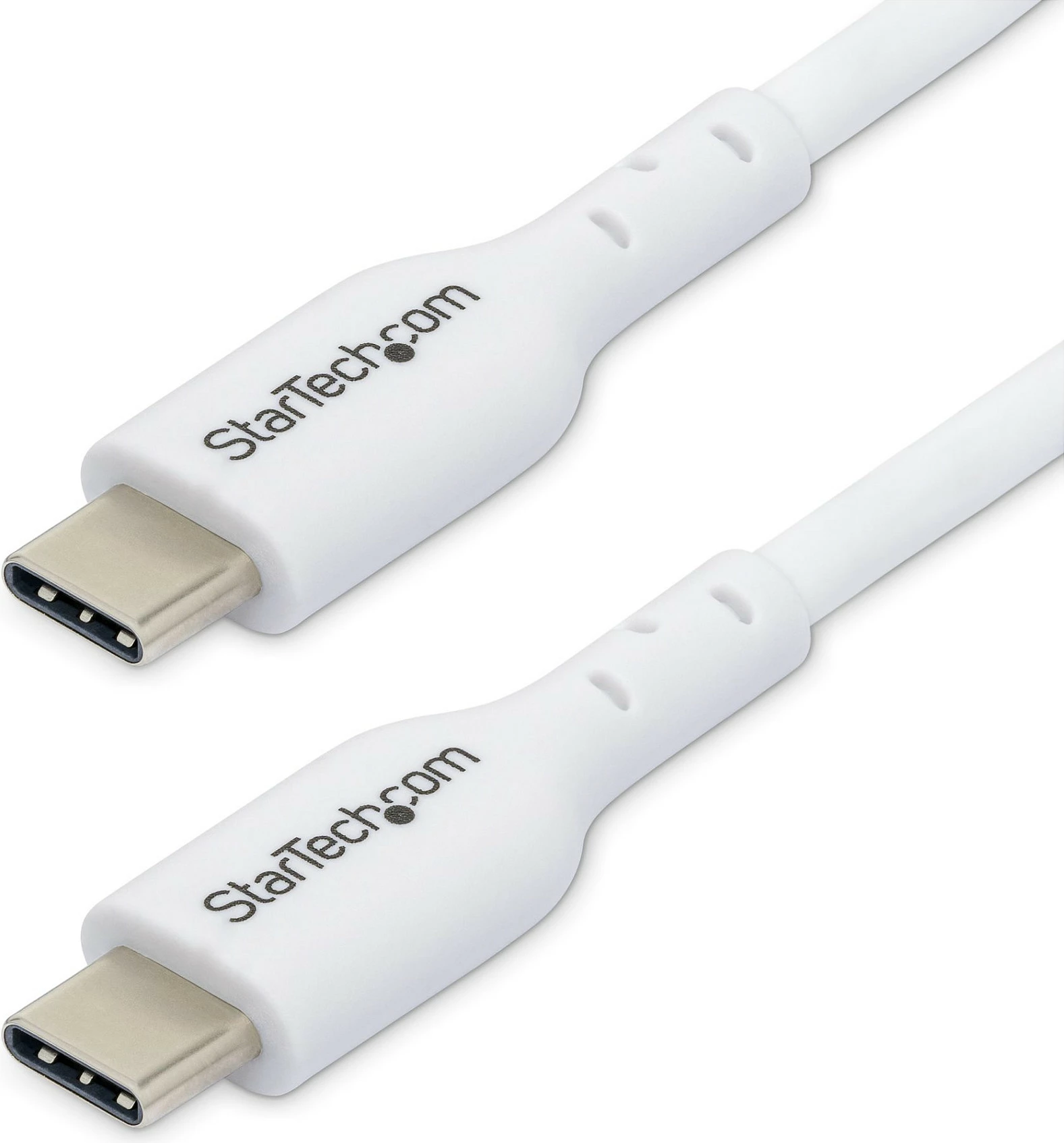 Kabllo USB-C StarTech 1m, USB 2.0, PD 60W 3A, e bardhë