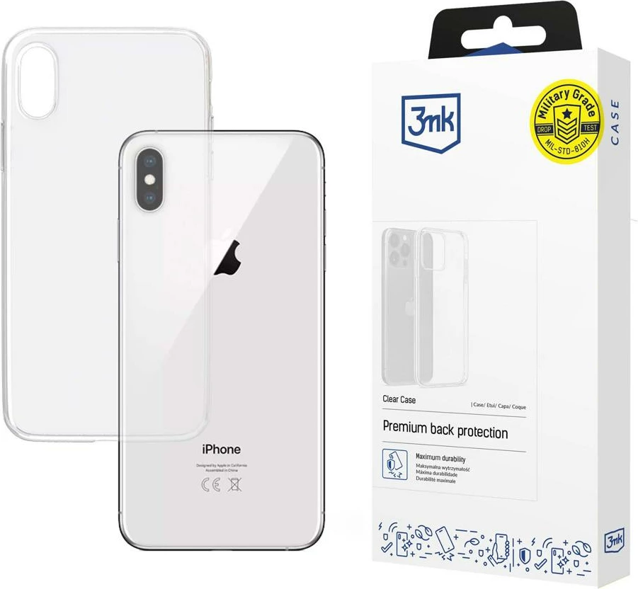 Mbështjellës 3mk Clear Case për iPhone XS Max, transparent