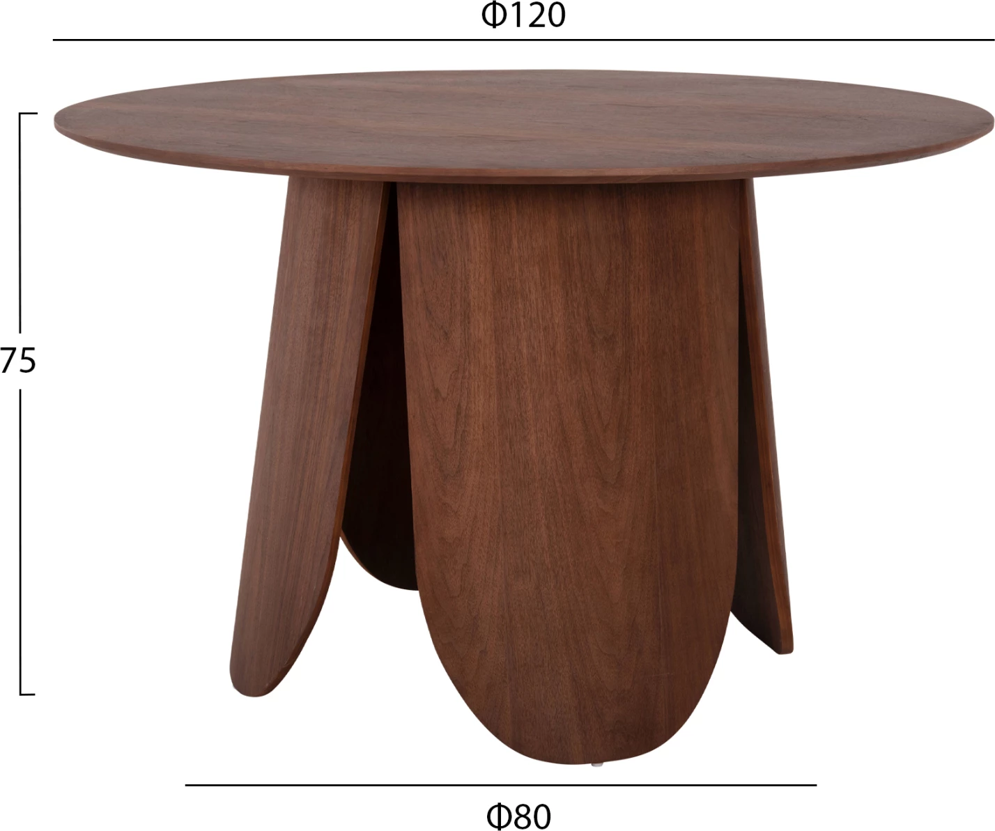 Set për dhomë ngrënieje 5 pjesë, tavolinë DENTY & 4 karrige DELF (e zezë)