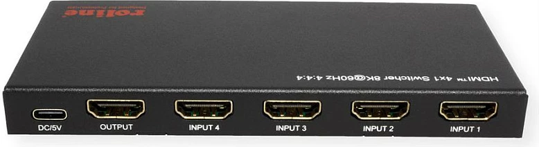 Switch HDMI ROLINE 14.01.3587, 4x1, 8K@60Hz, HDCP, i zi