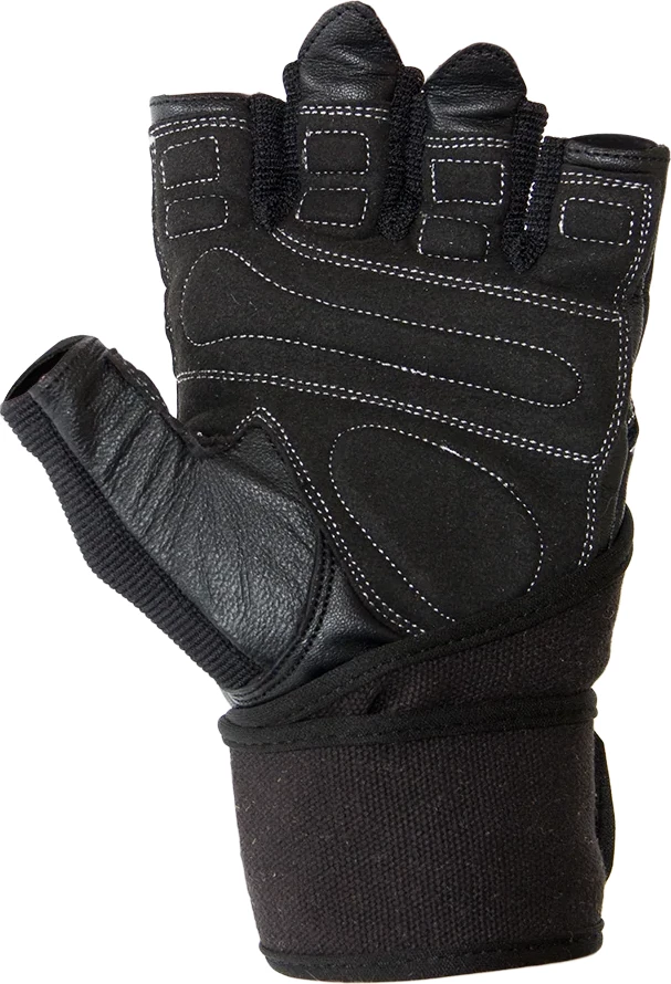 Dallas Wrist Wrap Gloves - Black [Madhësia: L]