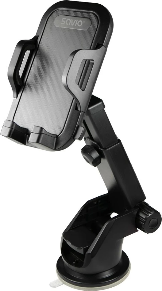 Mbajtës telefoni për veturë Savio CH-04, i zi